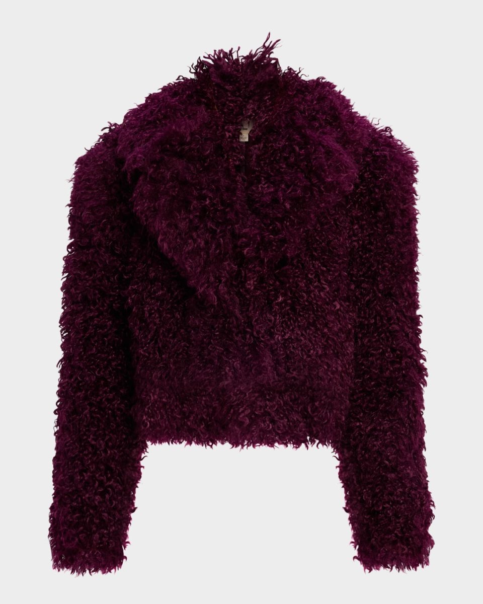 Aura Cropped Faux Fur Jacket